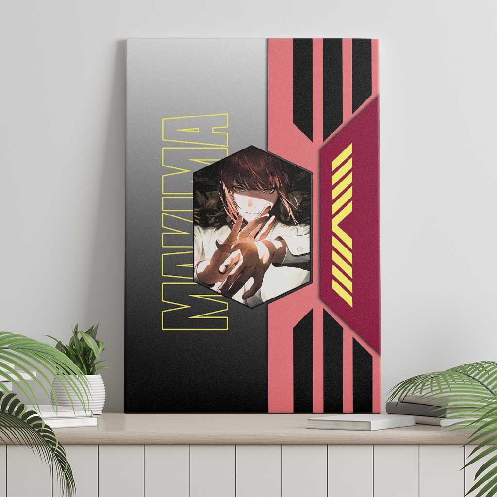 Makima from Chainsaw Man Canvas Wall Art with Cool Posing and Character Design - The Mazicc