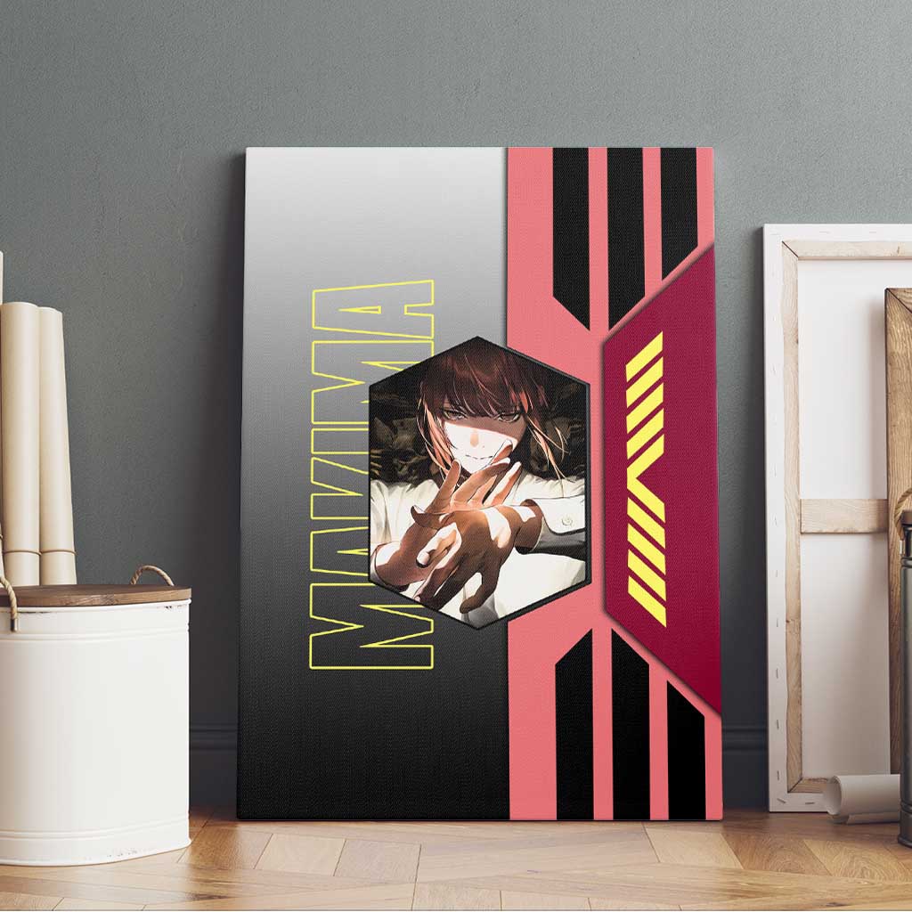 Makima from Chainsaw Man Canvas Wall Art with Cool Posing and Character Design - The Mazicc