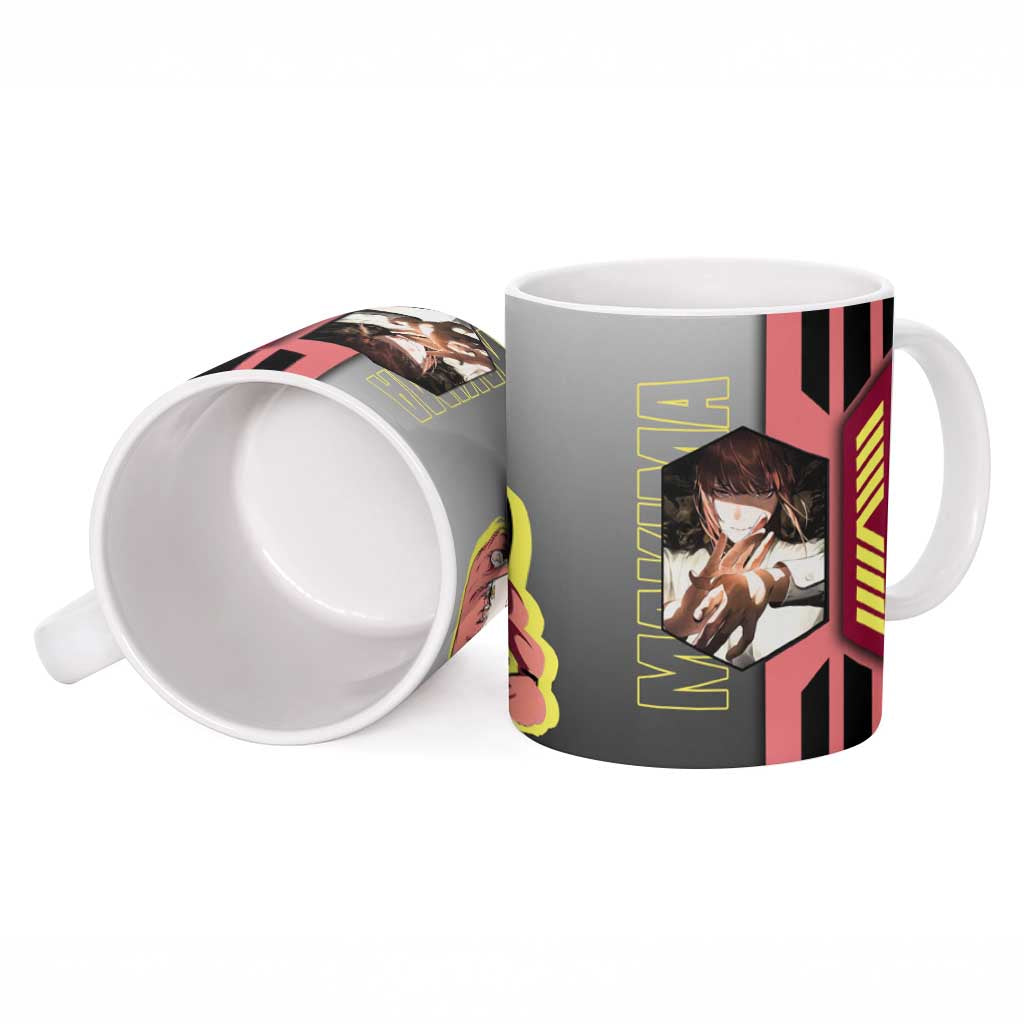 Makima from Chainsaw Man Ceramic Mug with Cool Posing and Character Design - The Mazicc