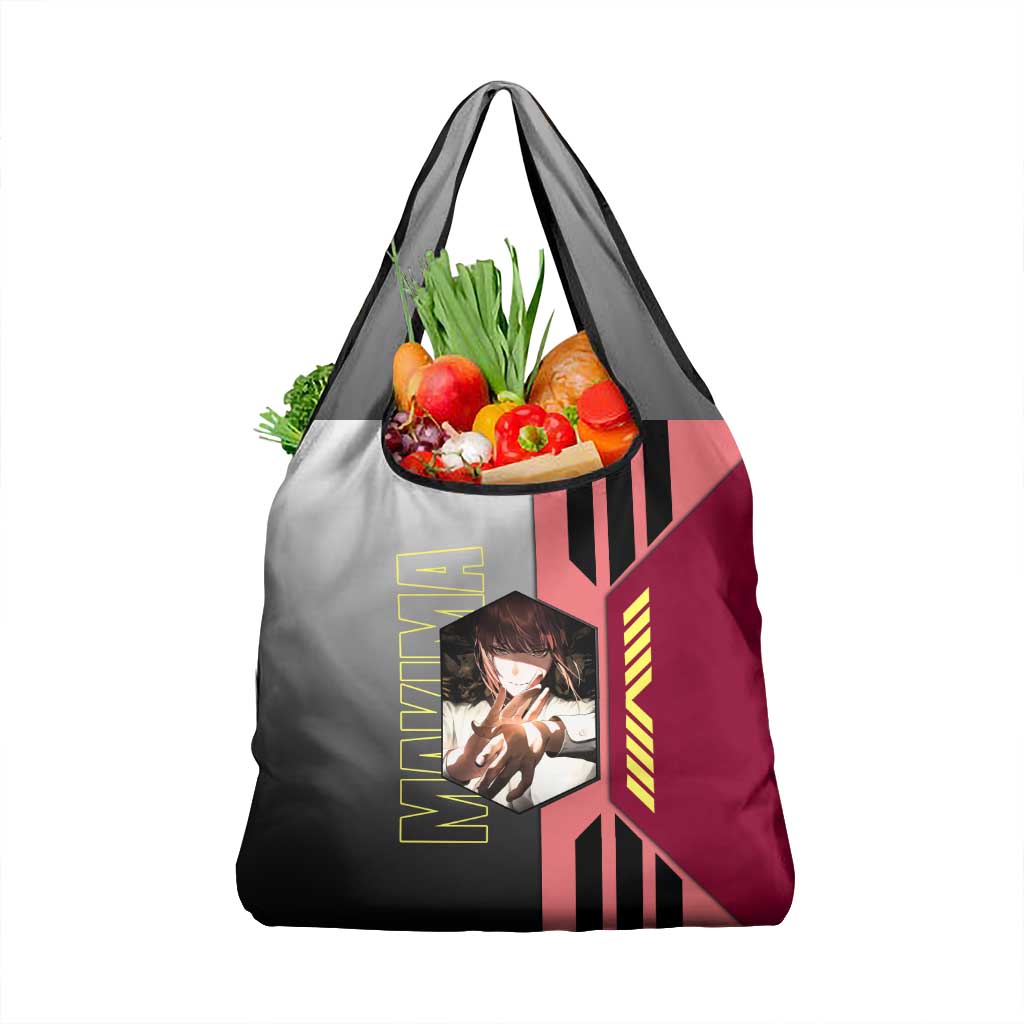 Makima from Chainsaw Man Grocery Bag with Cool Posing and Character Design - The Mazicc