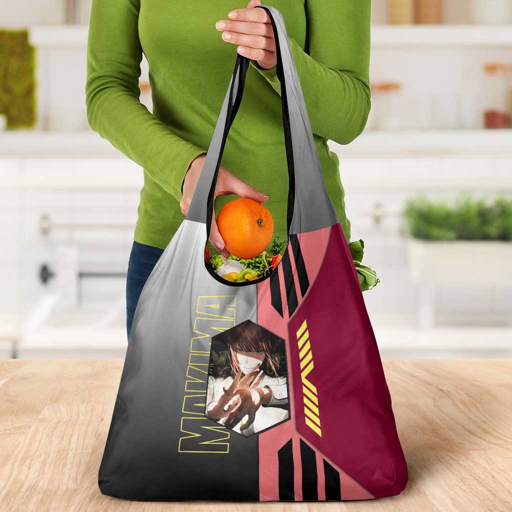 Makima from Chainsaw Man Grocery Bag with Cool Posing and Character Design - The Mazicc