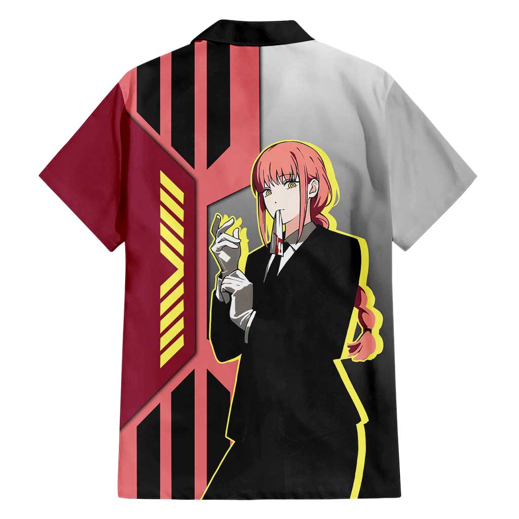 Makima from Chainsaw Man Hawaiian Shirt with Cool Posing and Character Design - The Mazicc