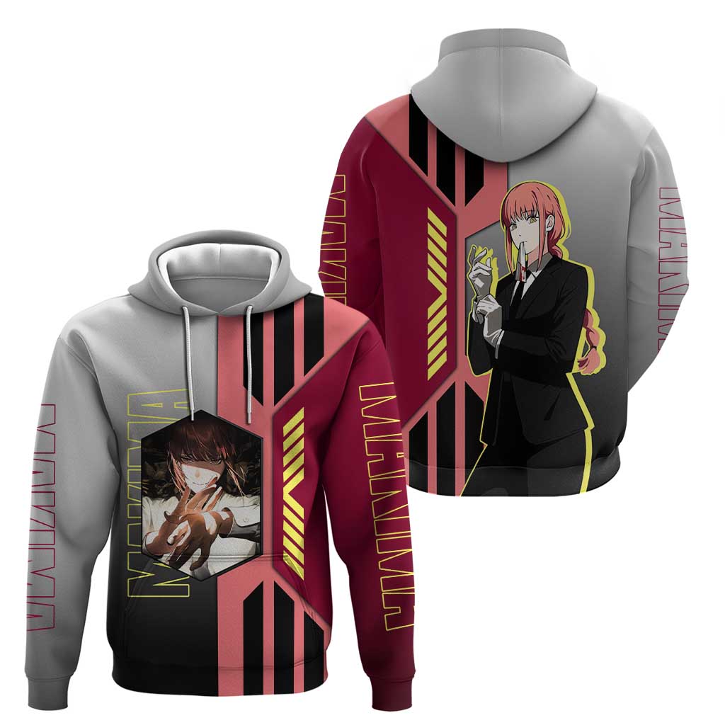 Makima from Chainsaw Man Hoodie with Cool Posing and Character Design - The Mazicc