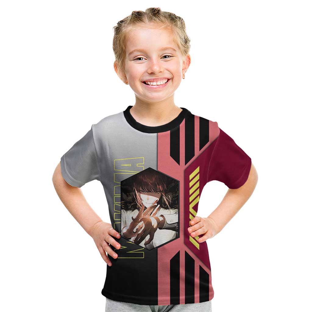 Makima from Chainsaw Man Kid T Shirt with Cool Posing and Character Design - The Mazicc