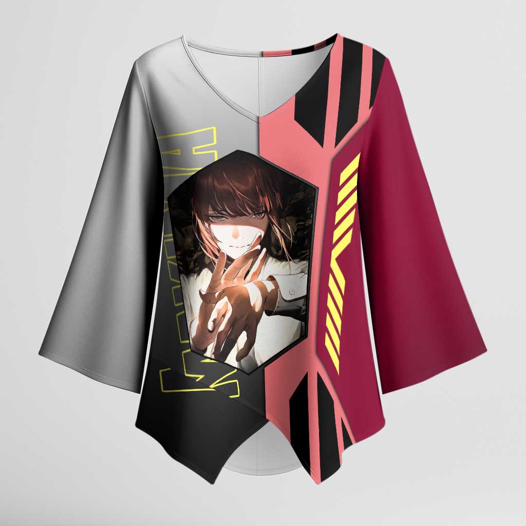 Makima from Chainsaw Man Kimono Sleeve Blouse with Cool Posing and Character Design - The Mazicc