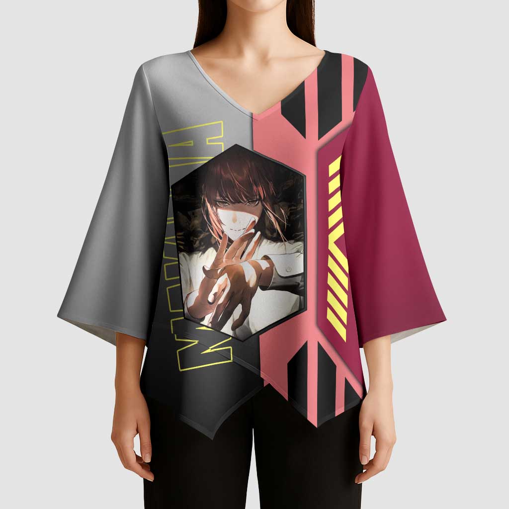 Makima from Chainsaw Man Kimono Sleeve Blouse with Cool Posing and Character Design - The Mazicc