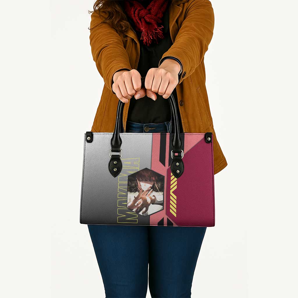 Makima from Chainsaw Man Leather Bag with Cool Posing and Character Design - The Mazicc