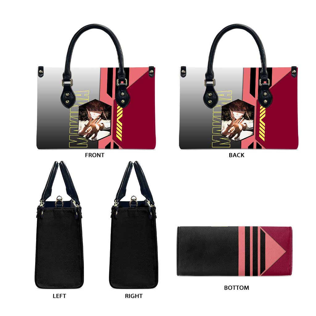 Makima from Chainsaw Man Leather Bag with Cool Posing and Character Design - The Mazicc