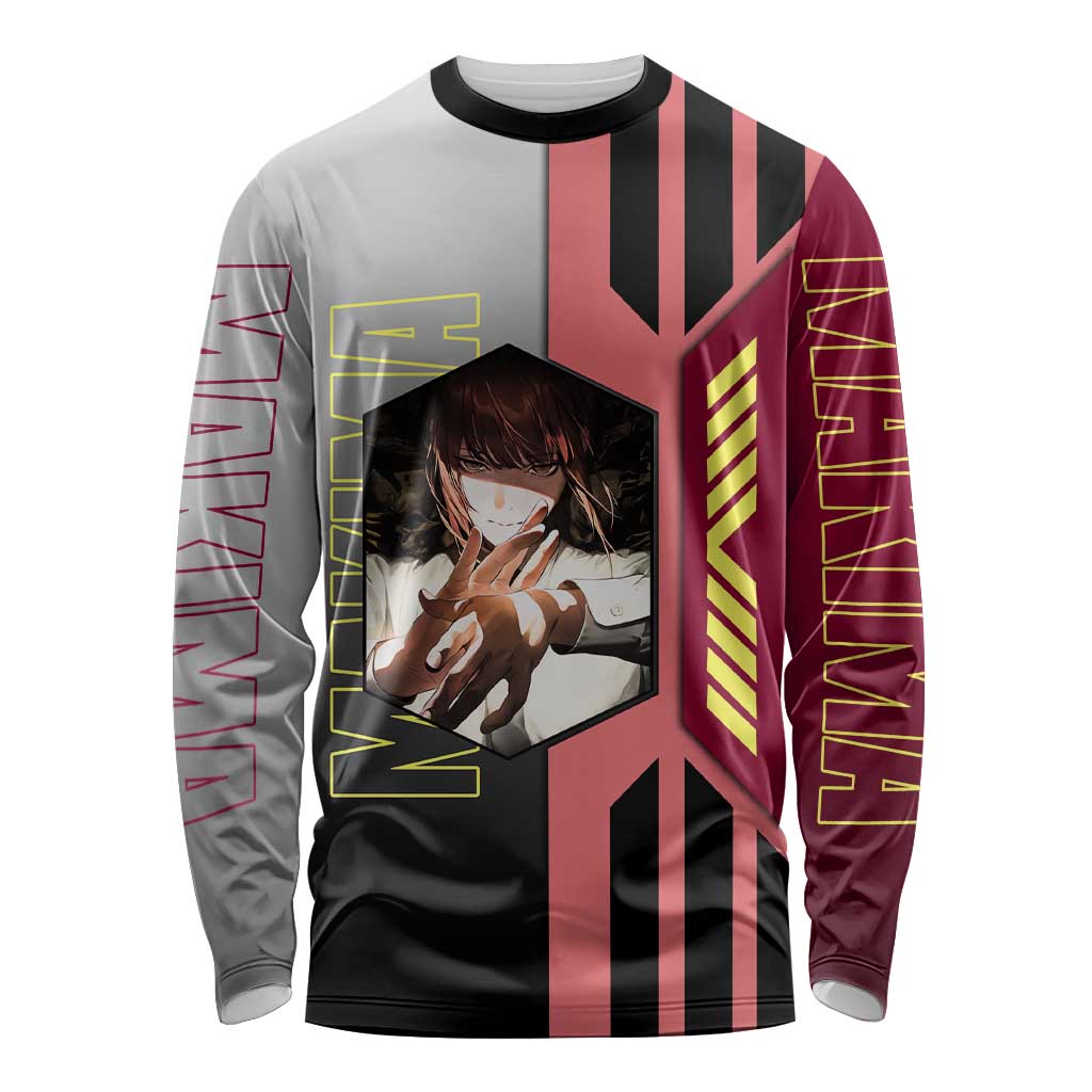 Makima from Chainsaw Man Long Sleeve Shirt with Cool Posing and Character Design - The Mazicc