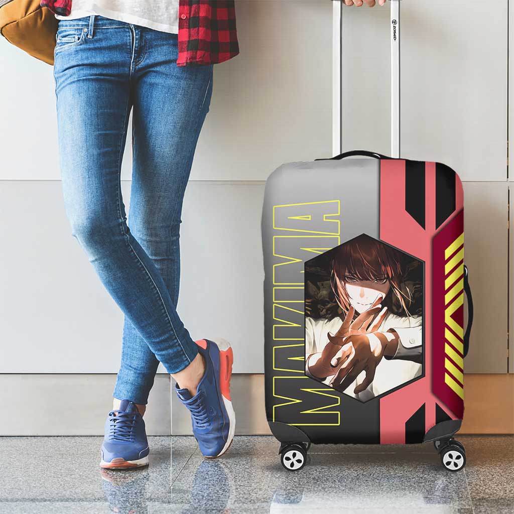 Makima from Chainsaw Man Luggage Cover with Cool Posing and Character Design - The Mazicc