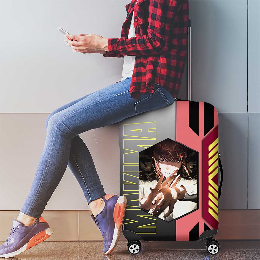 Makima from Chainsaw Man Luggage Cover with Cool Posing and Character Design - The Mazicc
