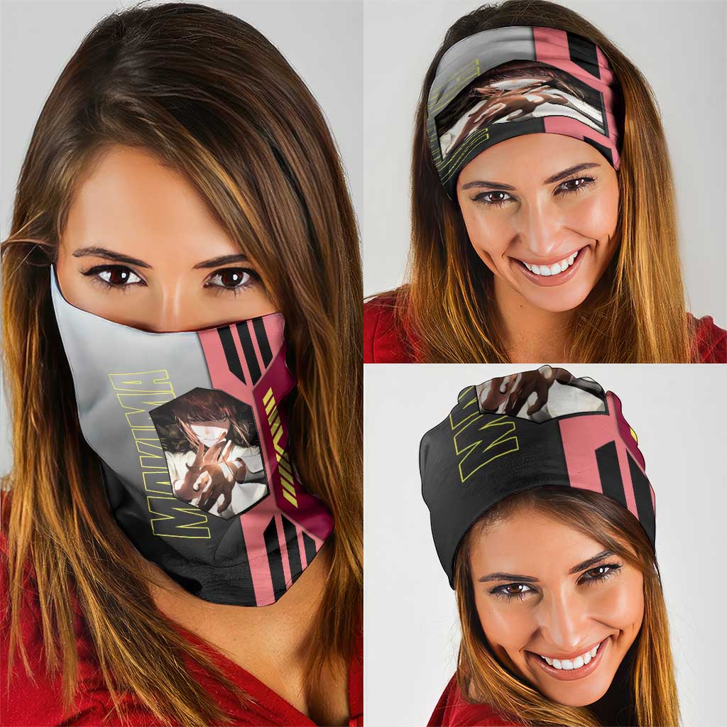Makima from Chainsaw Man Neck Gaiter with Cool Posing and Character Design - The Mazicc