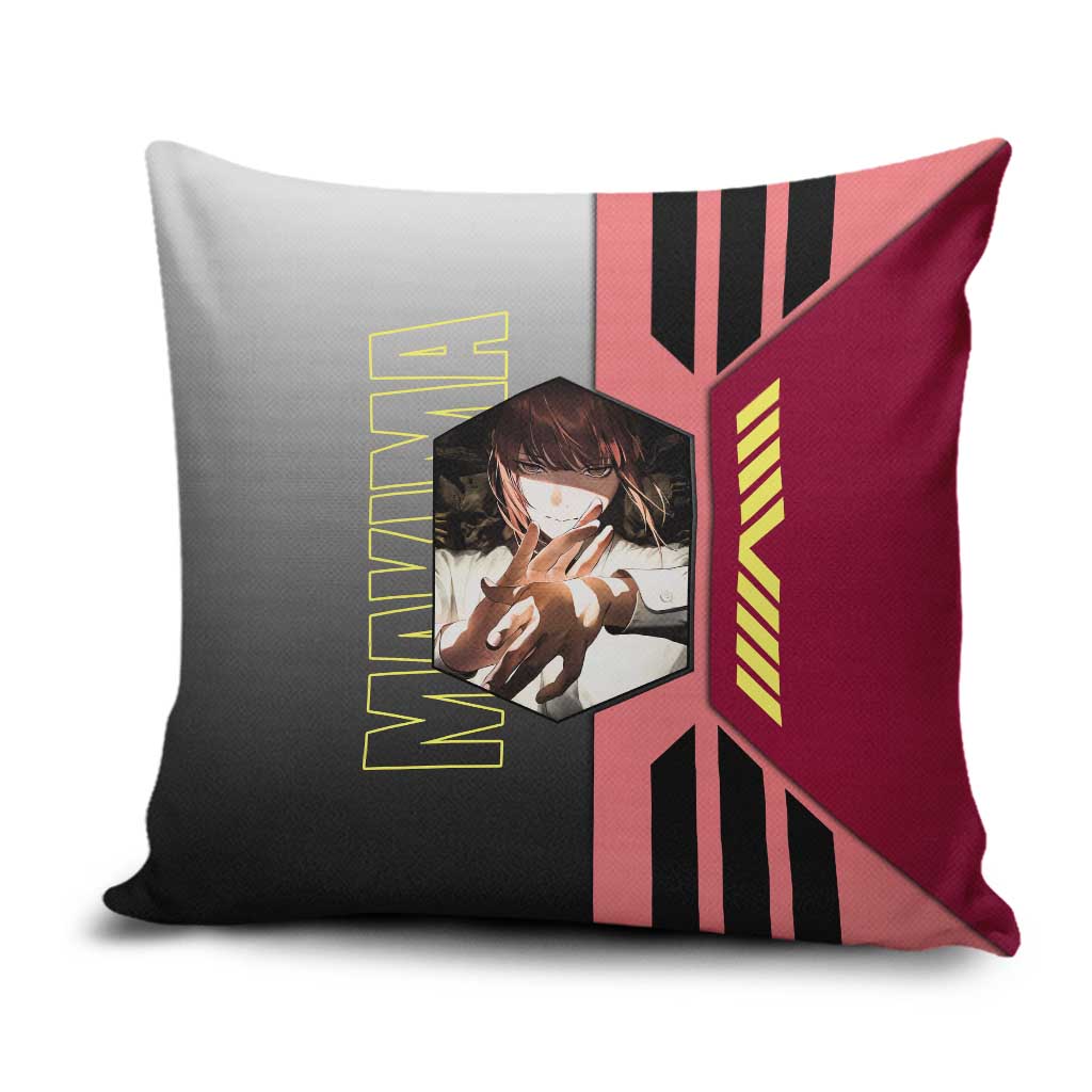 Makima from Chainsaw Man Pillow Cover with Cool Posing and Character Design - The Mazicc