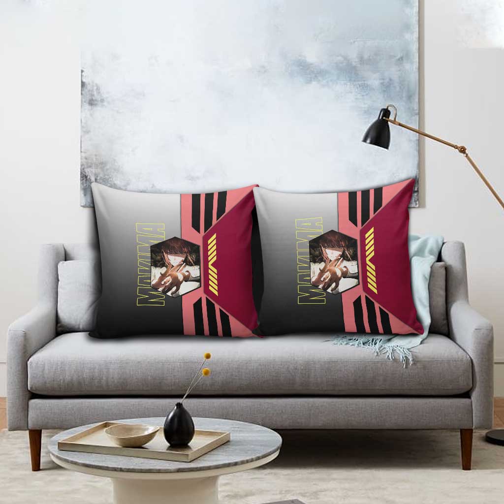 Makima from Chainsaw Man Pillow Cover with Cool Posing and Character Design - The Mazicc