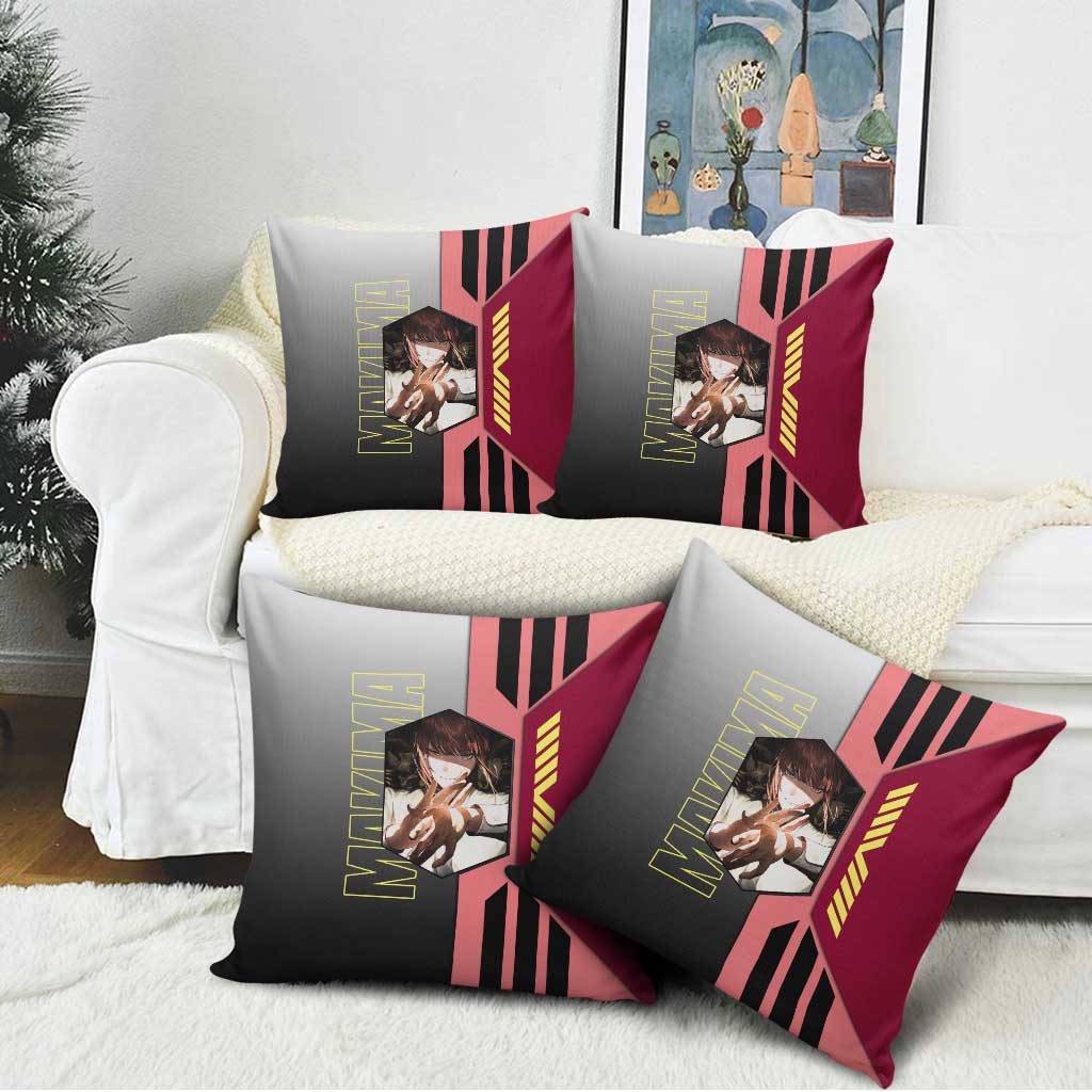 Makima from Chainsaw Man Pillow Cover with Cool Posing and Character Design - The Mazicc