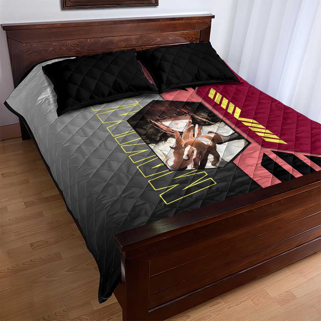 Makima from Chainsaw Man Quilt Bed Set with Cool Posing and Character Design - The Mazicc