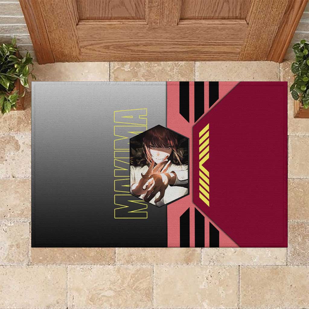 Makima from Chainsaw Man Rubber Doormat with Cool Posing and Character Design - The Mazicc
