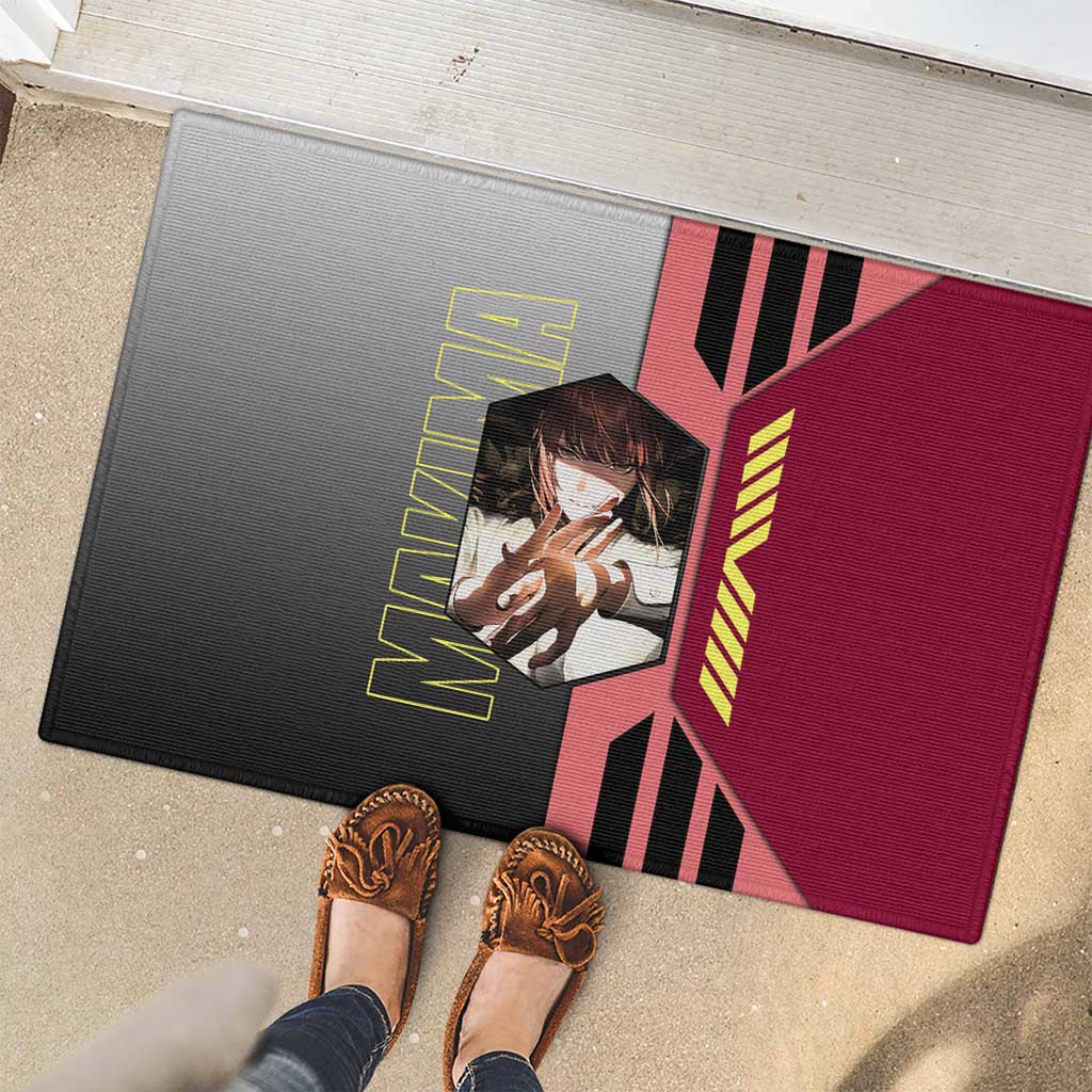 Makima from Chainsaw Man Rubber Doormat with Cool Posing and Character Design - The Mazicc
