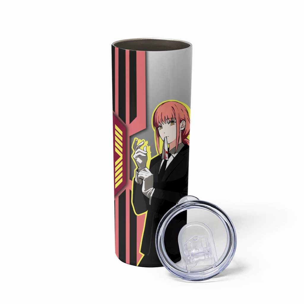 Makima from Chainsaw Man Skinny Tumbler with Cool Posing and Character Design - The Mazicc