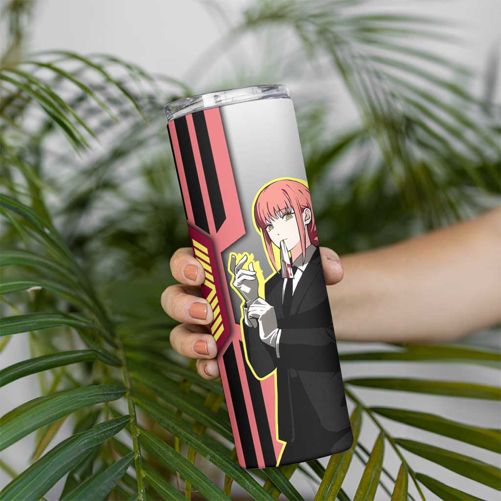 Makima from Chainsaw Man Skinny Tumbler with Cool Posing and Character Design - The Mazicc
