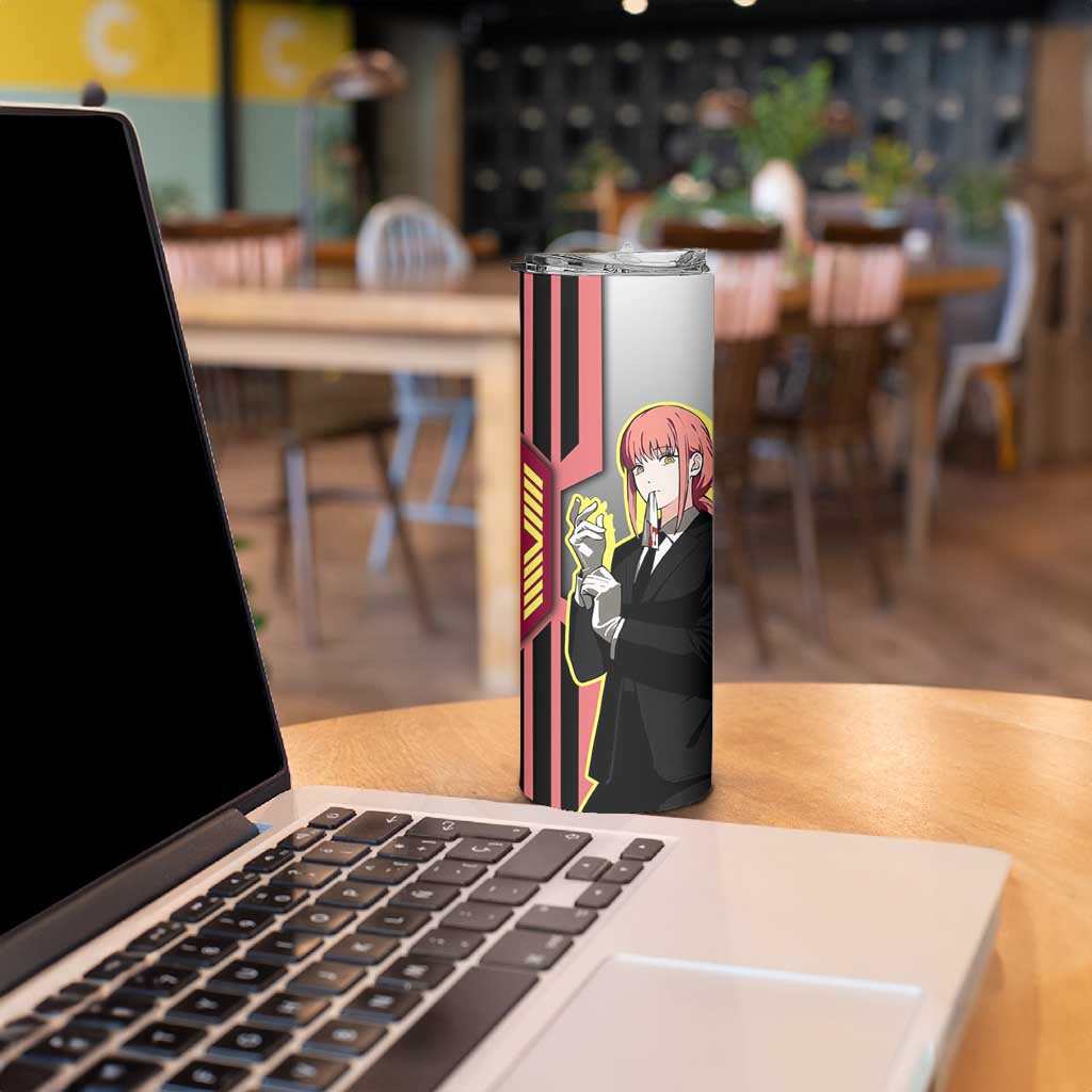 Makima from Chainsaw Man Skinny Tumbler with Cool Posing and Character Design - The Mazicc