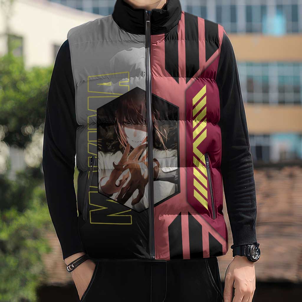 Makima from Chainsaw Man Sleeveless Puffer Jacket with Cool Posing and Character Design - The Mazicc