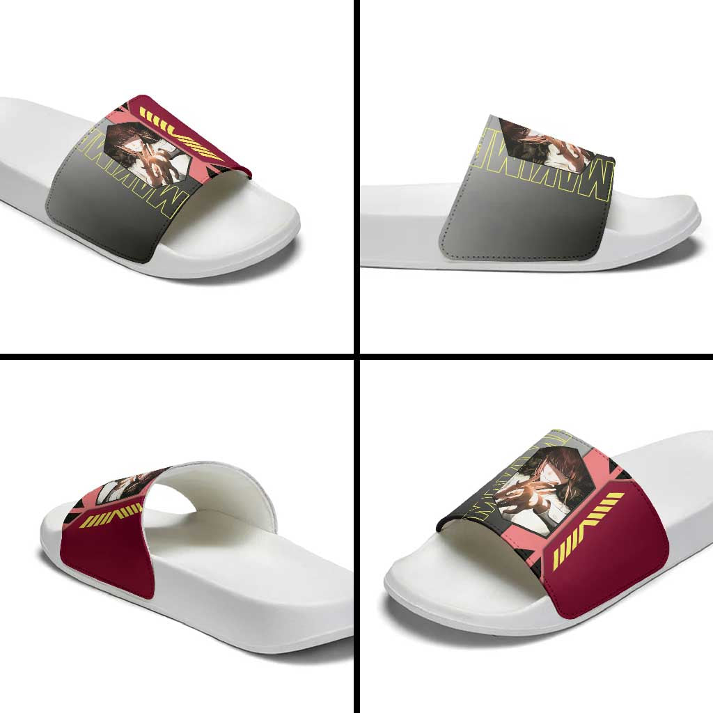 Makima from Chainsaw Man Slide Sandals with Cool Posing and Character Design - The Mazicc