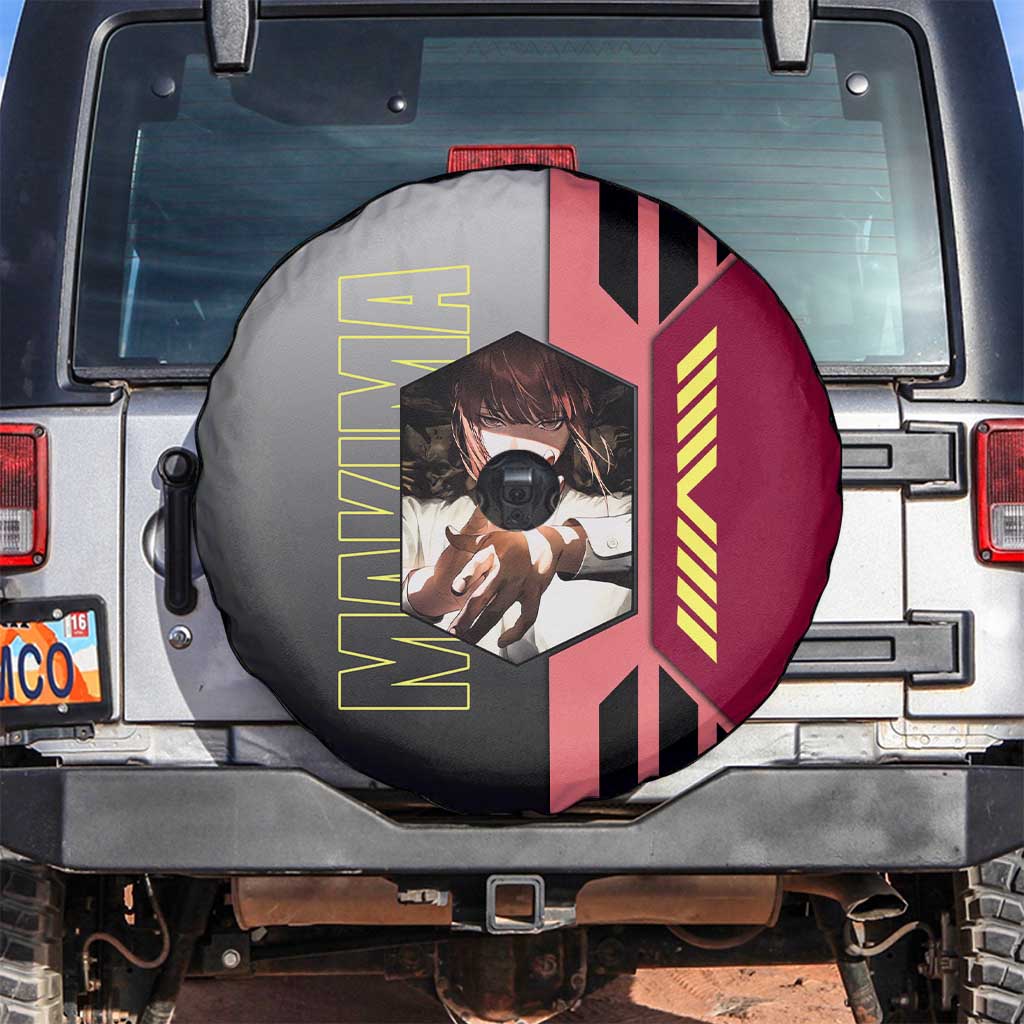 Makima from Chainsaw Man Spare Tire Cover with Cool Posing and Character Design - The Mazicc