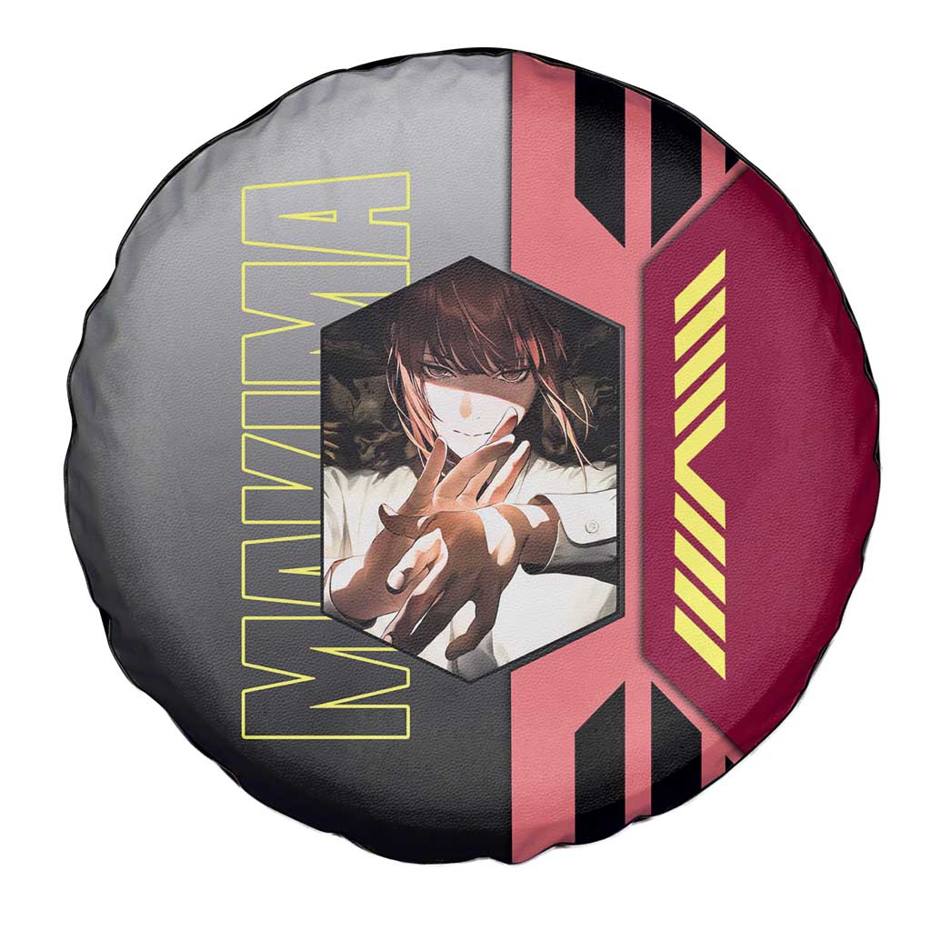 Makima from Chainsaw Man Spare Tire Cover with Cool Posing and Character Design - The Mazicc