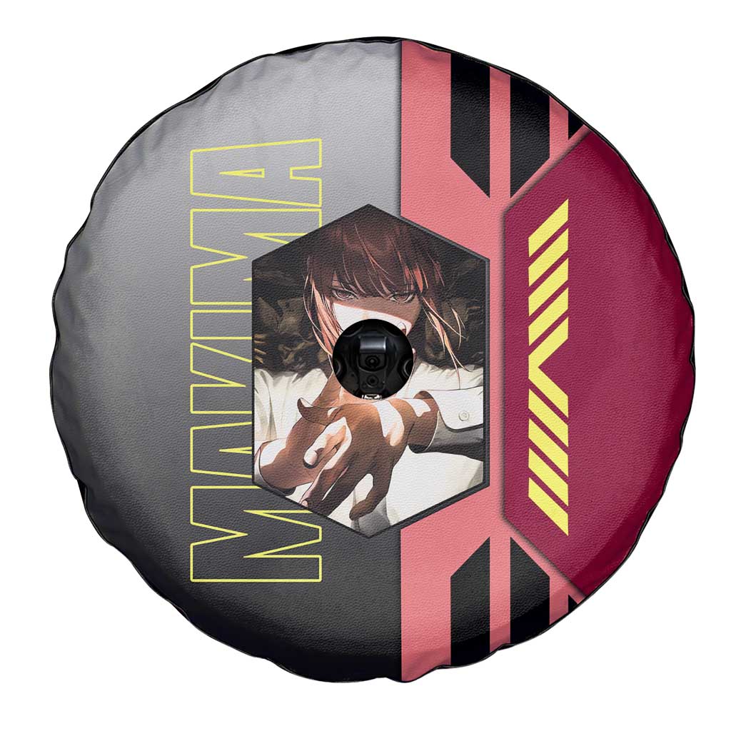 Makima from Chainsaw Man Spare Tire Cover with Cool Posing and Character Design - The Mazicc