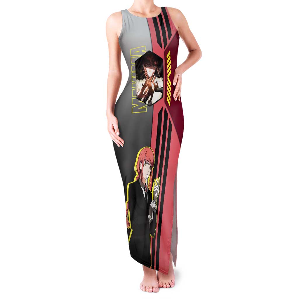 Makima from Chainsaw Man Tank Maxi Dress with Cool Posing and Character Design - The Mazicc