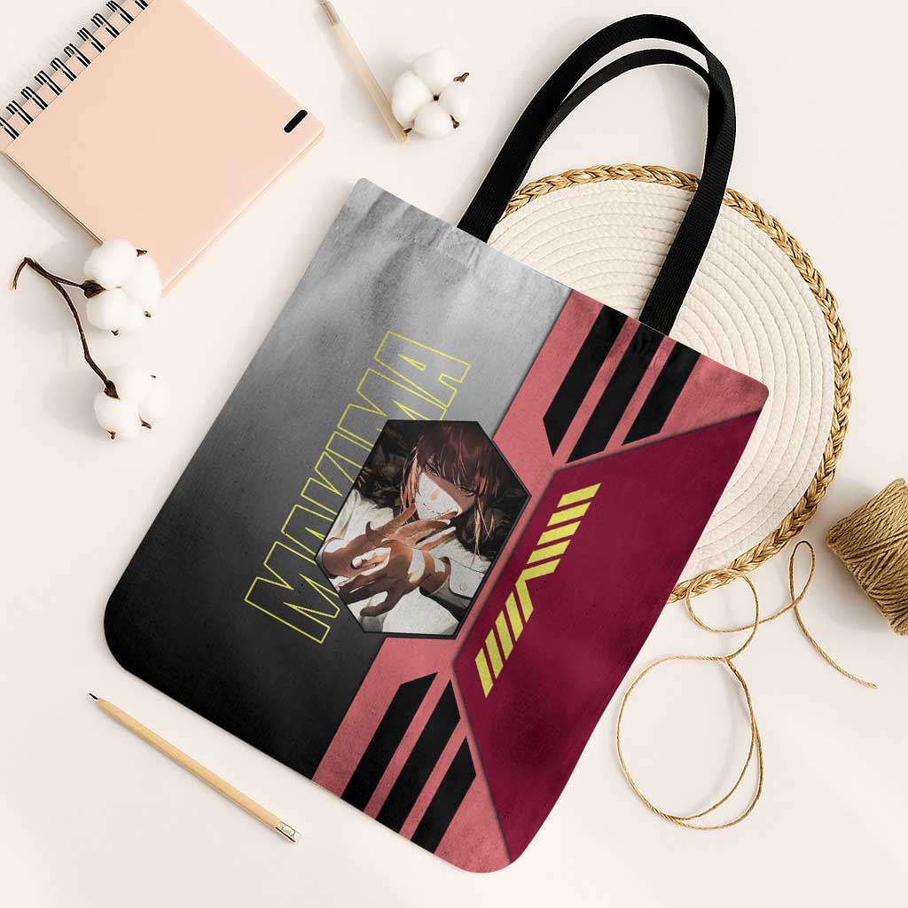 Makima from Chainsaw Man Tote Bag with Cool Posing and Character Design - The Mazicc