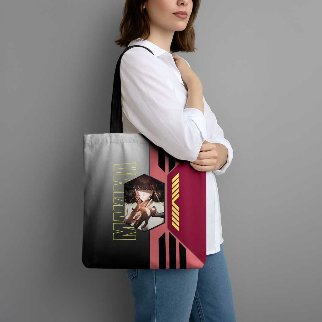 Makima from Chainsaw Man Tote Bag with Cool Posing and Character Design - The Mazicc