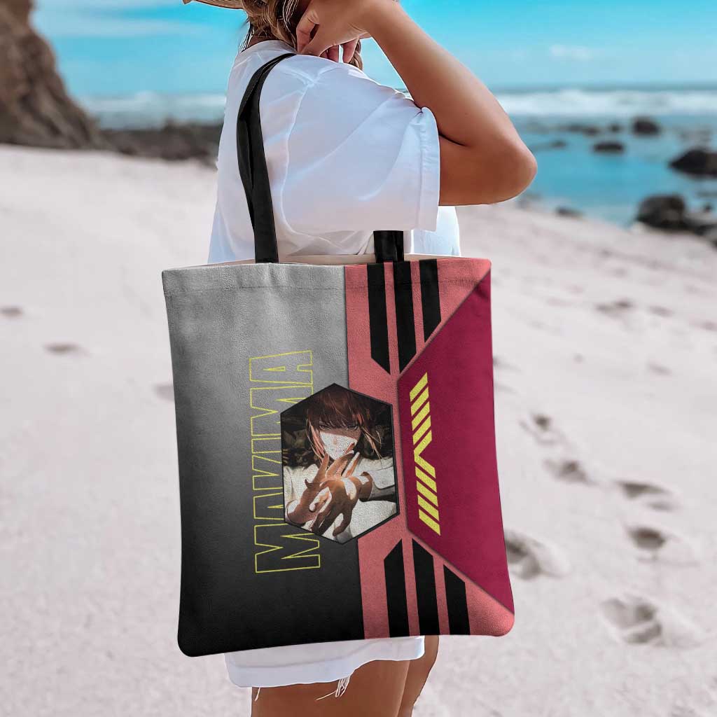Makima from Chainsaw Man Tote Bag with Cool Posing and Character Design - The Mazicc
