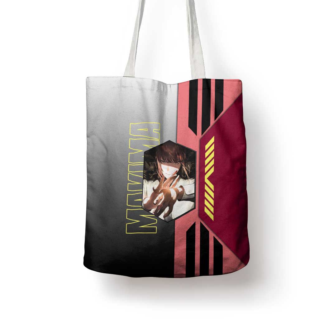 Makima from Chainsaw Man Tote Bag with Cool Posing and Character Design - The Mazicc