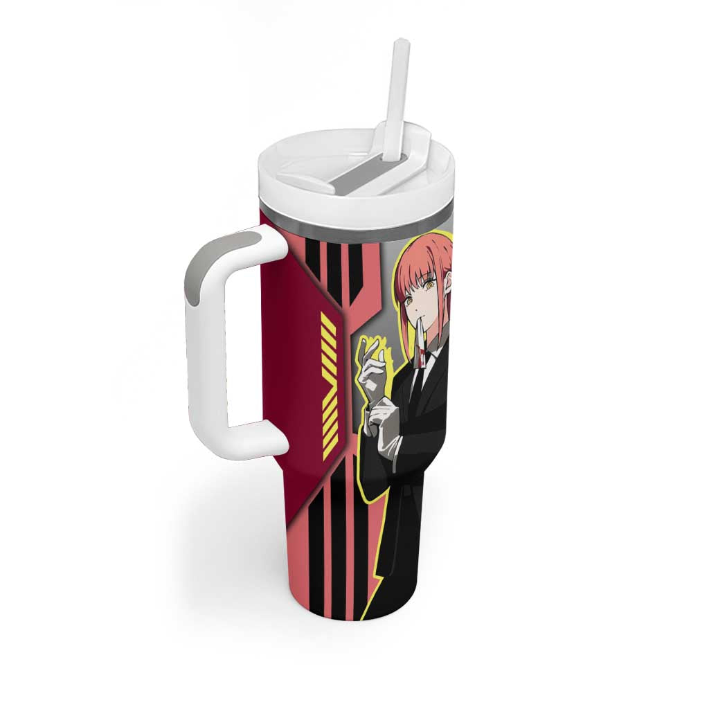 Makima from Chainsaw Man Tumbler With Handle with Cool Posing and Character Design - The Mazicc