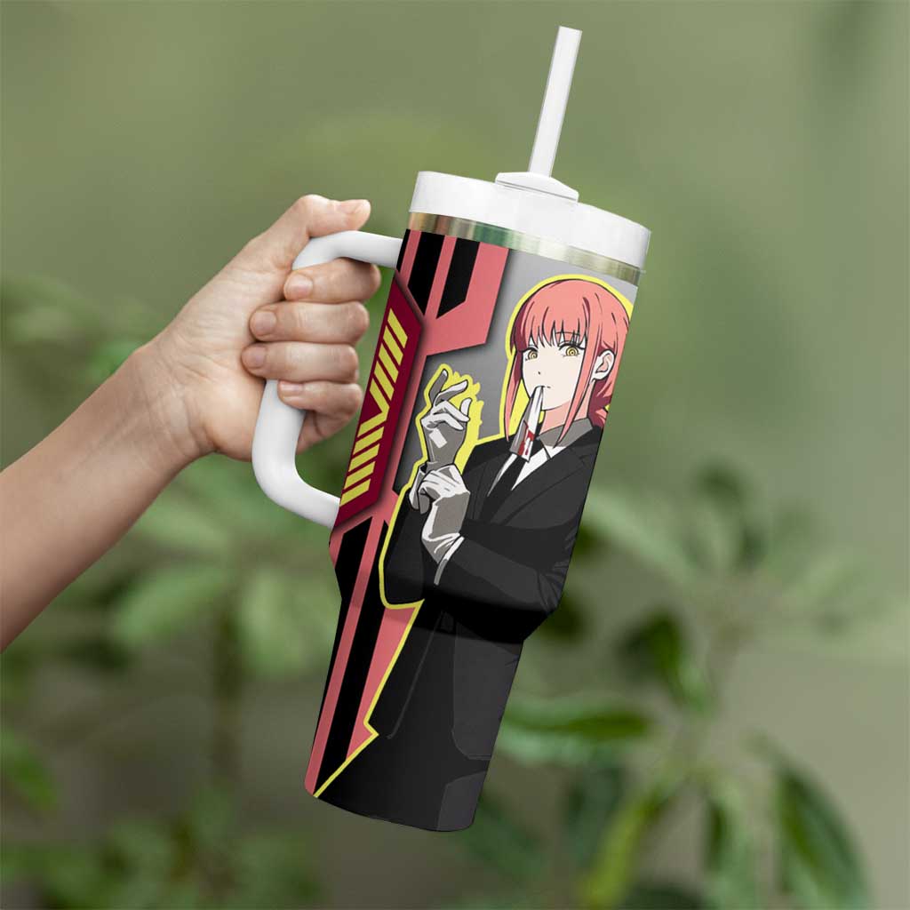 Makima from Chainsaw Man Tumbler With Handle with Cool Posing and Character Design - The Mazicc