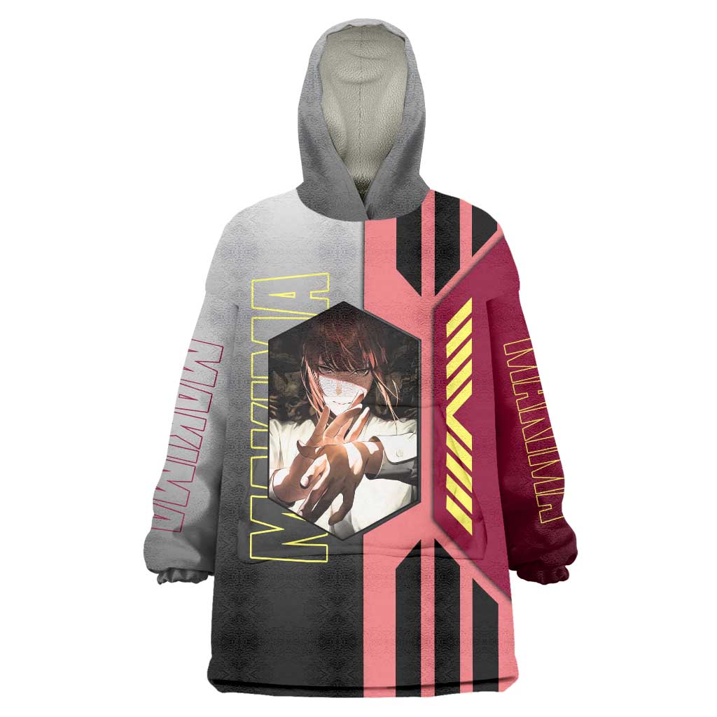 Makima from Chainsaw Man Wearable Blanket Hoodie with Cool Posing and Character Design - The Mazicc