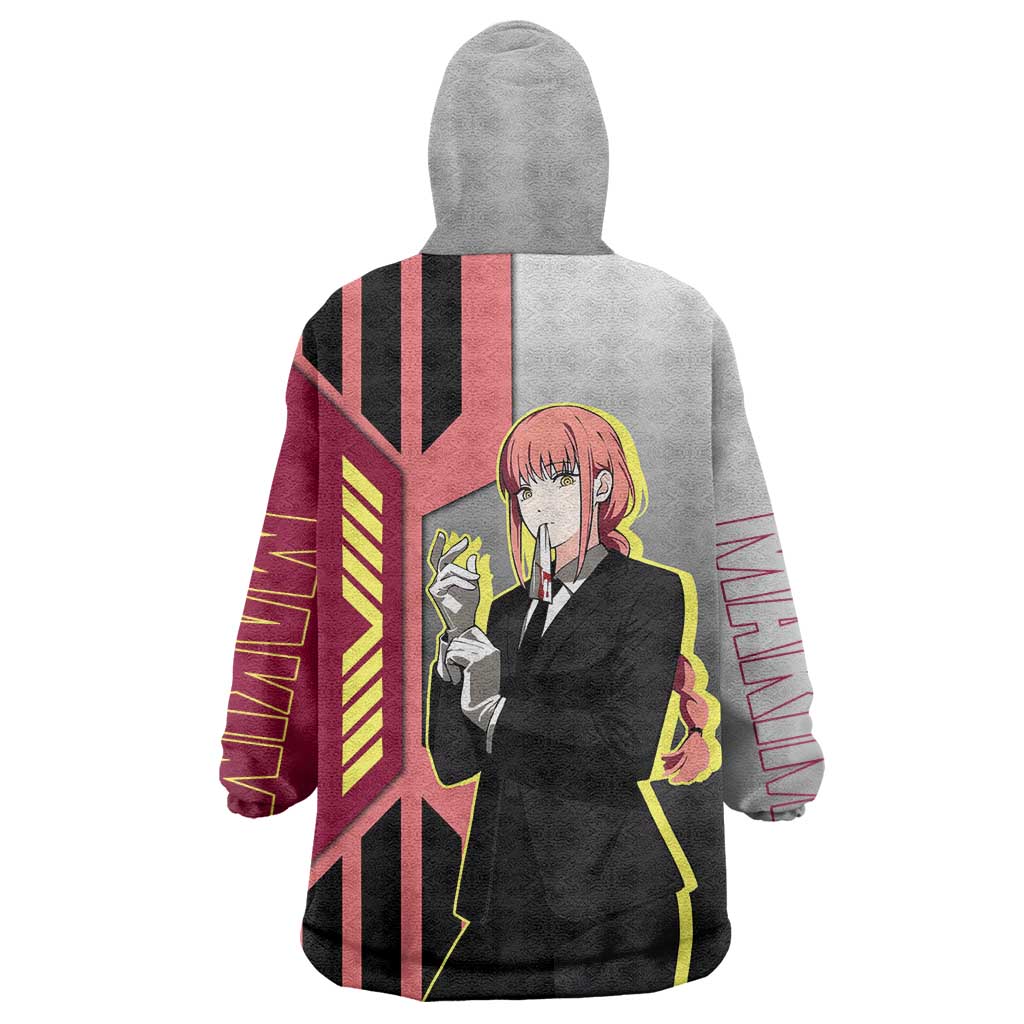 Makima from Chainsaw Man Wearable Blanket Hoodie with Cool Posing and Character Design - The Mazicc