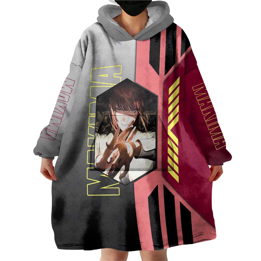 Makima from Chainsaw Man Wearable Blanket Hoodie with Cool Posing and Character Design - The Mazicc