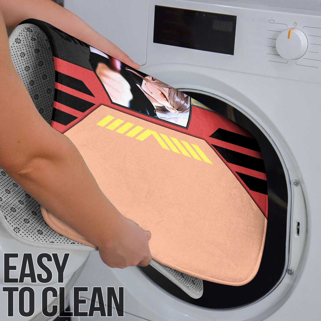 Power from Chainsaw Man Bathroom Set with Cat in Hand and Stylish Pose Design - The Mazicc
