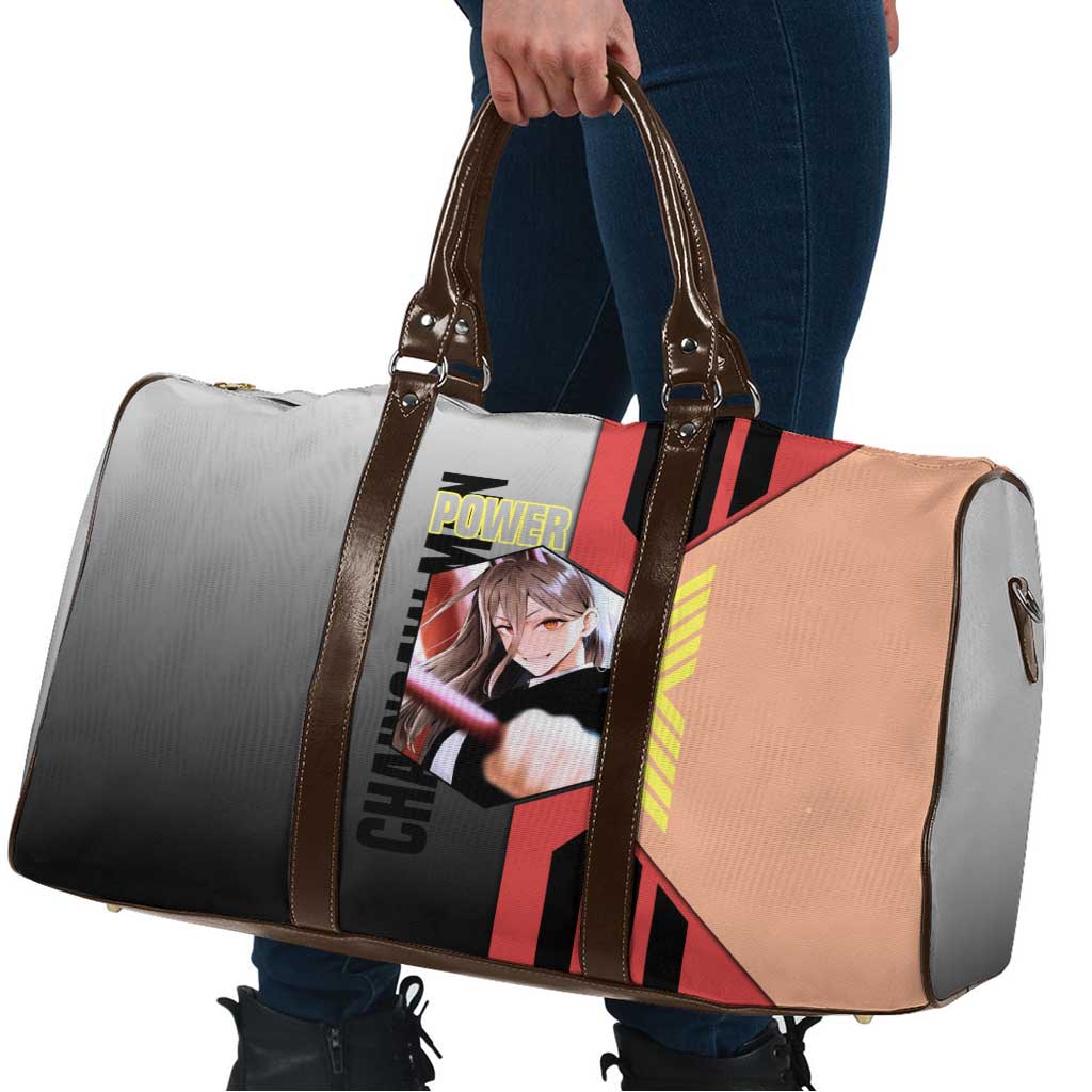 Power from Chainsaw Man Travel Bag with Cat in Hand and Stylish Pose Design - The Mazicc