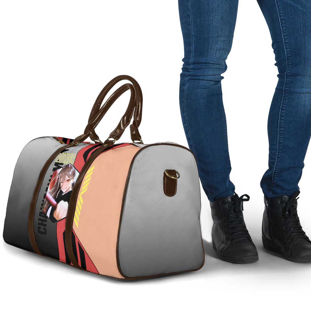 Power from Chainsaw Man Travel Bag with Cat in Hand and Stylish Pose Design - The Mazicc