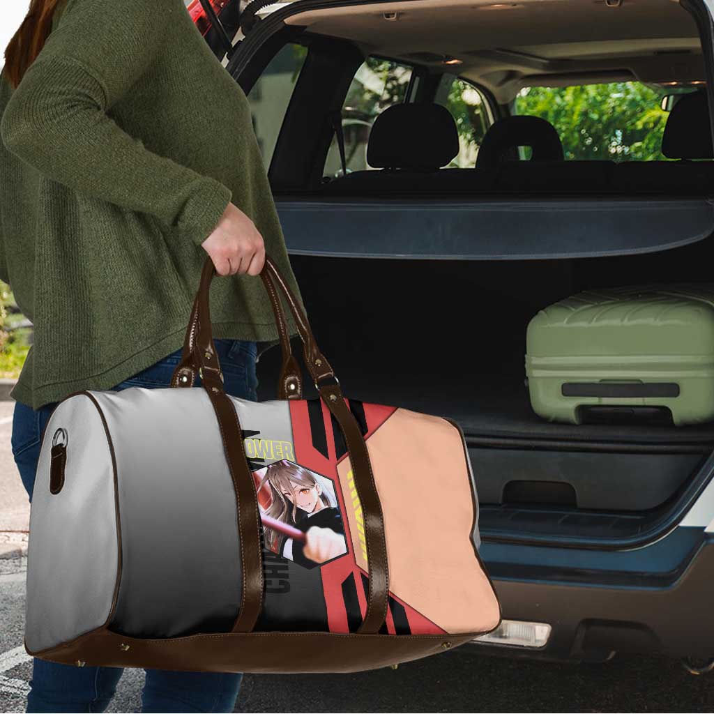 Power from Chainsaw Man Travel Bag with Cat in Hand and Stylish Pose Design - The Mazicc
