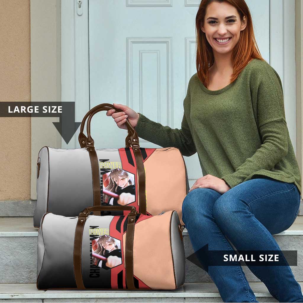 Power from Chainsaw Man Travel Bag with Cat in Hand and Stylish Pose Design - The Mazicc