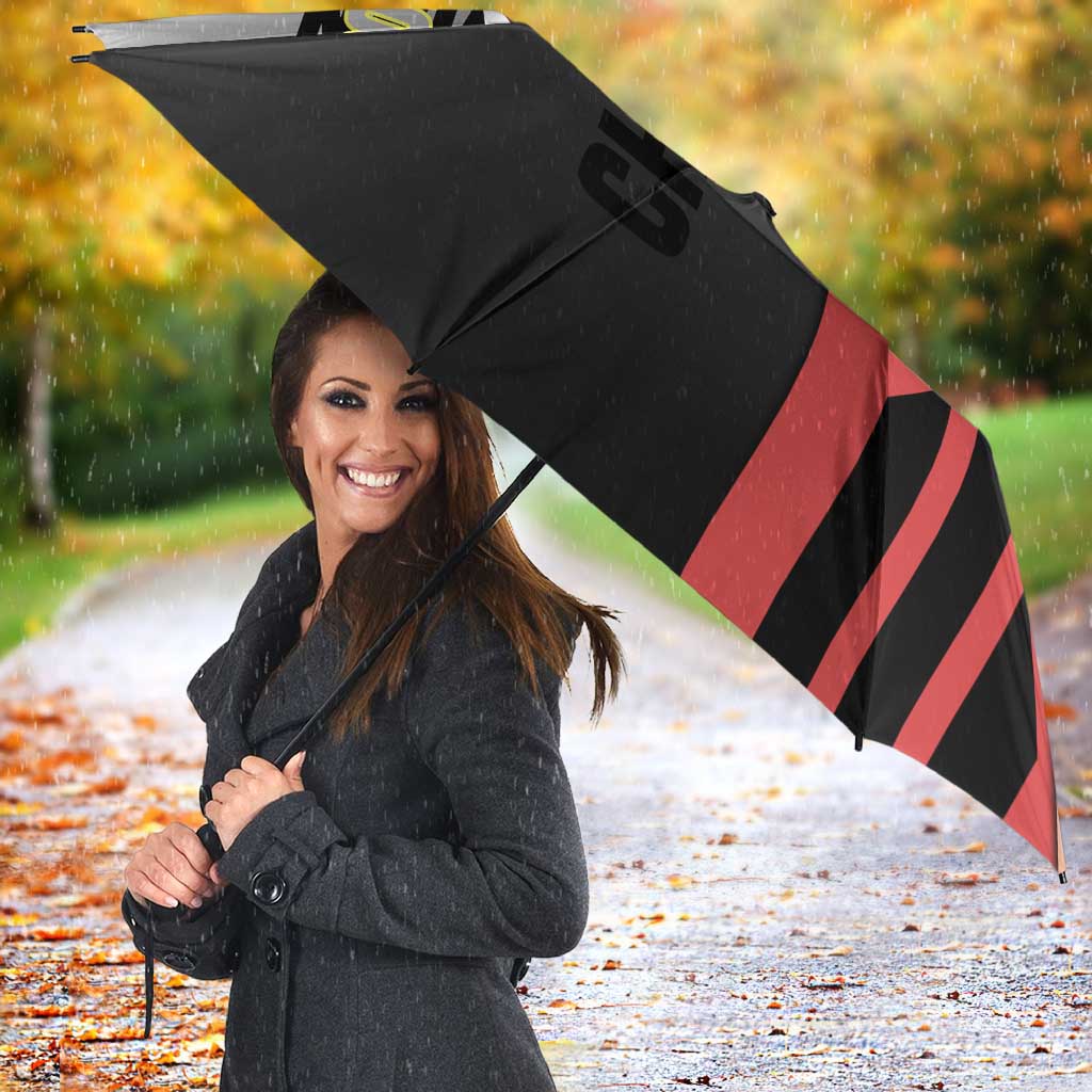 Power from Chainsaw Man Umbrella with Cat in Hand and Stylish Pose Design - The Mazicc