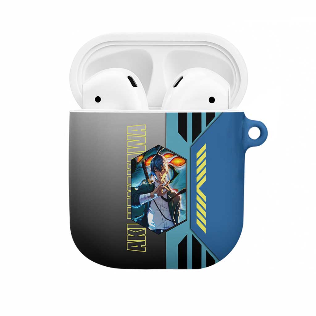 Aki Hayakawa from Chainsaw Man AirPods Case with Sword and Stylish Pose Design - The Mazicc