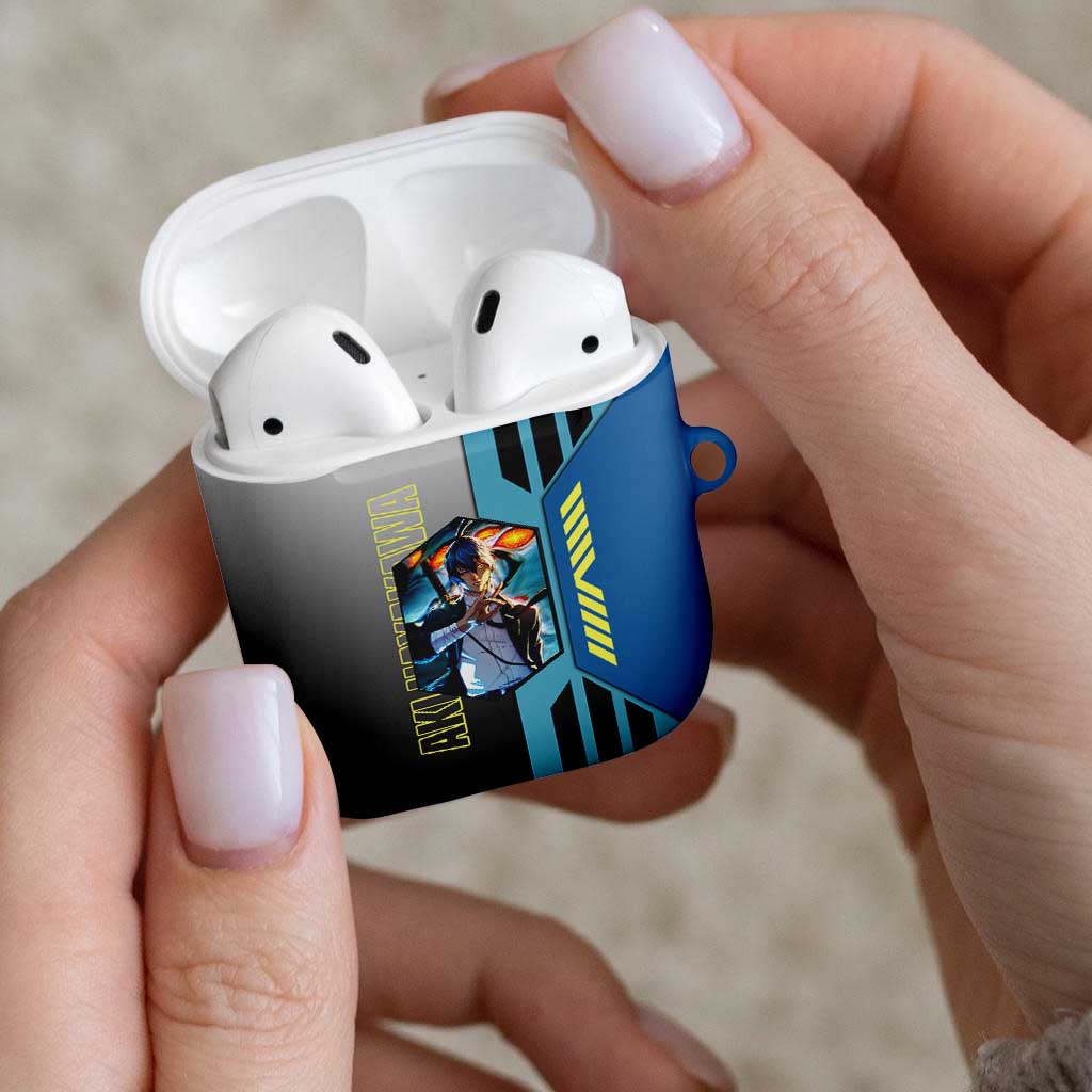 Aki Hayakawa from Chainsaw Man AirPods Case with Sword and Stylish Pose Design - The Mazicc