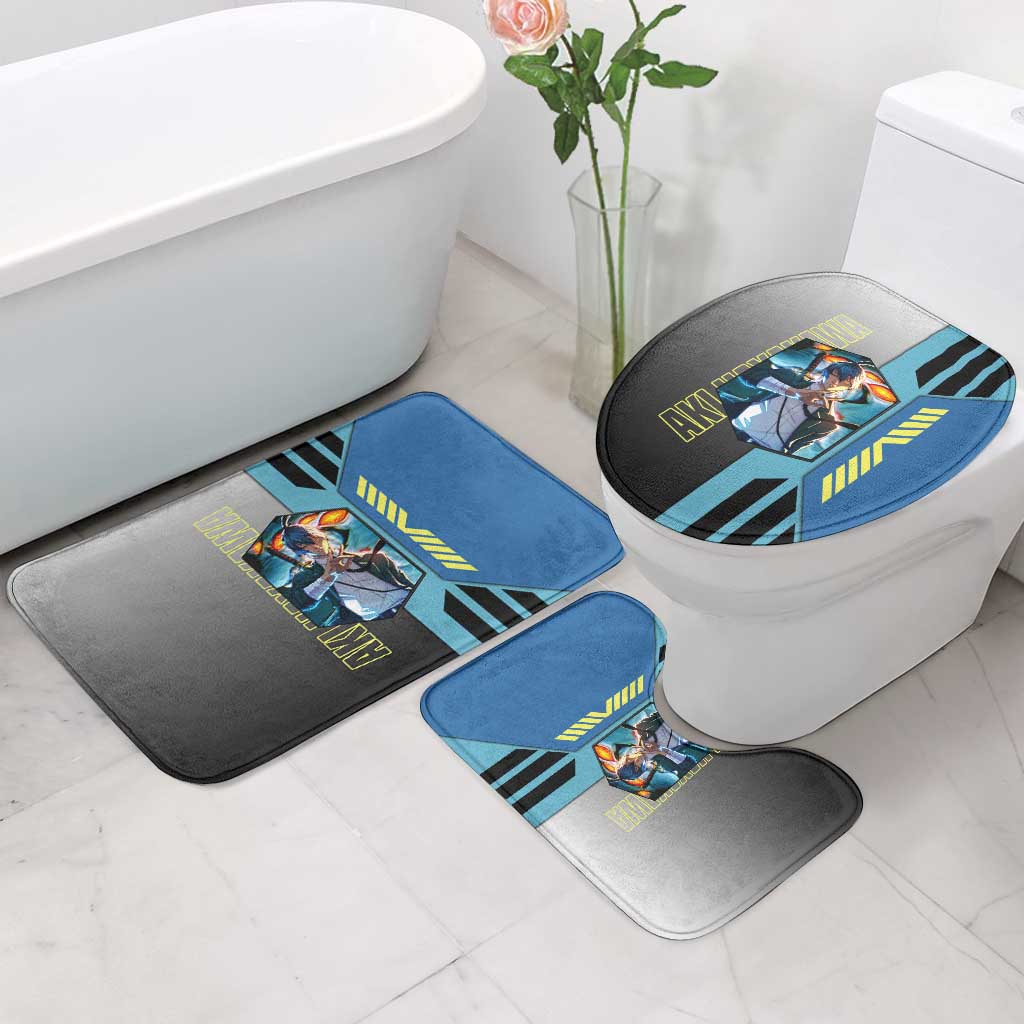 Aki Hayakawa from Chainsaw Man Bathroom Set with Sword and Stylish Pose Design - The Mazicc