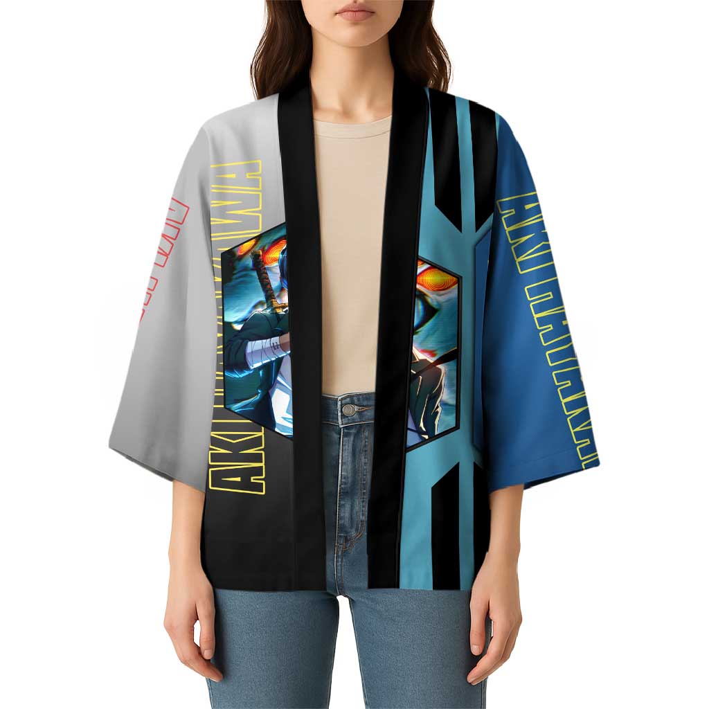 Aki Hayakawa from Chainsaw Man Kimono with Sword and Stylish Pose Design - The Mazicc